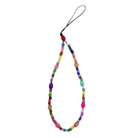 New Arrival Hot Sale DIY Beaded Mobile Phone Charm Handmade Women's Phone Case Lanyard Decoration Charm Geometric Pattern main image 5