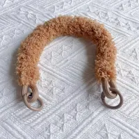 Personalized Autumn And Winter Warm Drop-Resistant Colorful Plush Short Rope Phone Case Short Rope Wrist Pendant Trendy Bags Pendant sku image 3