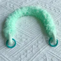 Personalized Autumn And Winter Warm Drop-Resistant Colorful Plush Short Rope Phone Case Short Rope Wrist Pendant Trendy Bags Pendant sku image 7