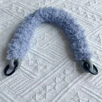 Personalized Autumn And Winter Warm Drop-Resistant Colorful Plush Short Rope Phone Case Short Rope Wrist Pendant Trendy Bags Pendant sku image 11