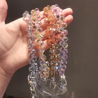 Handmade Crystal Water Drop Beads Mobile Phone Lanyard Women's Short Handle Chain Bracelet Fashion Geometry Pattern Pattern Ornaments main image 3