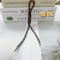 Fashion Colorful Knotted Nylon Rope Pendant Personality Ins Style Mobile Phone Lanyard Fashion Braided Rope Bag Strap sku image 1