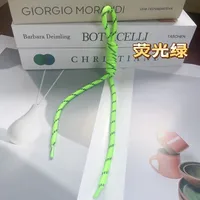 Fashion Colorful Knotted Nylon Rope Pendant Personality Ins Style Mobile Phone Lanyard Fashion Braided Rope Bag Strap sku image 27
