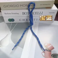 Fashion Colorful Knotted Nylon Rope Pendant Personality Ins Style Mobile Phone Lanyard Fashion Braided Rope Bag Strap sku image 31