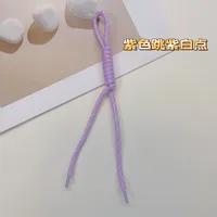 Fashion Colorful Knotted Nylon Rope Pendant Personality Ins Style Mobile Phone Lanyard Fashion Braided Rope Bag Strap sku image 35