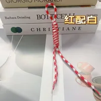 Fashion Colorful Knotted Nylon Rope Pendant Personality Ins Style Mobile Phone Lanyard Fashion Braided Rope Bag Strap sku image 46