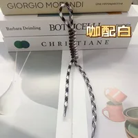 Fashion Colorful Knotted Nylon Rope Pendant Personality Ins Style Mobile Phone Lanyard Fashion Braided Rope Bag Strap sku image 48