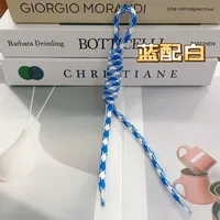 Fashion Colorful Knotted Nylon Rope Pendant Personality Ins Style Mobile Phone Lanyard Fashion Braided Rope Bag Strap sku image 49