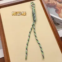 Fashion Colorful Knotted Nylon Rope Pendant Personality Ins Style Mobile Phone Lanyard Fashion Braided Rope Bag Strap sku image 52