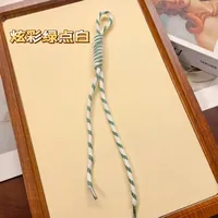 Fashion Colorful Knotted Nylon Rope Pendant Personality Ins Style Mobile Phone Lanyard Fashion Braided Rope Bag Strap sku image 55