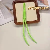 Fashion Colorful Knotted Nylon Rope Pendant Personality Ins Style Mobile Phone Lanyard Fashion Braided Rope Bag Strap sku image 60