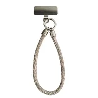 Short Ins Luxury Metal Clip Diamond Sparkling Mobile Phone Lanyard Women's Geometric Pattern Soft Rubber Jewelry Accessories main image 5