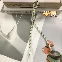 Fashion Colorful Knotted Nylon Rope Pendant Personality Ins Style Mobile Phone Lanyard Fashion Braided Rope Bag Strap sku image 89