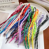 Color Handmade DIY Woven Keychain Buddha Knot Bag Charm Fashion Mobile Phone Lanyard Metal Buckle Jewelry Accessories main image 3