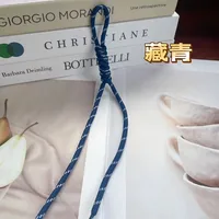 Color Handmade DIY Woven Keychain Buddha Knot Bag Charm Fashion Mobile Phone Lanyard Metal Buckle Jewelry Accessories sku image 14