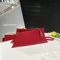 Large Irregular Mini Square Bag Single Shoulder Slung Underarm Bag In Lacquer Leather Fabric Casual Street Style Women Bags main image 2