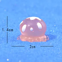 Cartoon Miniature Marine Animal Glass Container Decoration Small Aquarium Landscaping Decoration Small Seal Crab Octopus Statue sku image 3