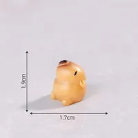 Cute Particles Solid Color Capybara Miniature Landscape Simulation DIY Resin Decorations Living Room Table Decoration Accessories sku image 5