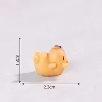Cute Particles Solid Color Capybara Miniature Landscape Simulation DIY Resin Decorations Living Room Table Decoration Accessories sku image 4