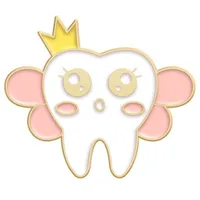 Cartoon Dental Theme Alloy Baked Paint Women's Cowboy Clothing Shoe Cap Bag Chest Pin Badge Healthcare Series Fashion Collar Pin sku image 31