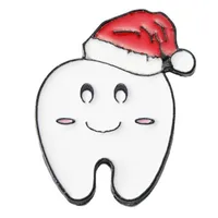 Cartoon Dental Theme Alloy Baked Paint Women's Cowboy Clothing Shoe Cap Bag Chest Pin Badge Healthcare Series Fashion Collar Pin sku image 22