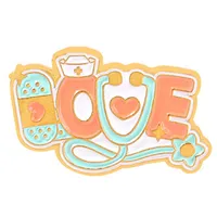 Cartoon Dental Theme Alloy Baked Paint Women's Cowboy Clothing Shoe Cap Bag Chest Pin Badge Healthcare Series Fashion Collar Pin sku image 15