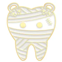 Cartoon Dental Theme Alloy Baked Paint Women's Cowboy Clothing Shoe Cap Bag Chest Pin Badge Healthcare Series Fashion Collar Pin sku image 34