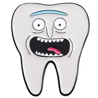 Cartoon Dental Theme Alloy Baked Paint Women's Cowboy Clothing Shoe Cap Bag Chest Pin Badge Healthcare Series Fashion Collar Pin sku image 37