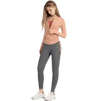 Women's Long Sleeve Yoga Top Drawstring Casual Fitness Running Suit Quick Dry Zipper Sportswear Comfortable Cotton Nylon main image 4
