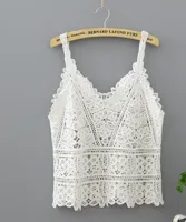 Fashionable Hollow Out Strap Vest Women's Casual Short Polyester Fabric Outdoor Summer Spring Autumn Geometric Pattern Holiday Indoor main image 3