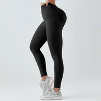 High-Waist Yoga Pants Women's Sport Sexy Elastic Fitness Running Outdoor Gym Training Four Seasons Long Trousers sku image 2