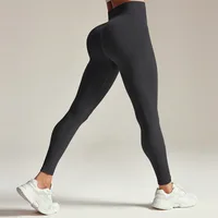 High-Waist Yoga Pants Women's Fitness Long Trousers Abdomen-Increasing Sports Style Elastic Breathable Gym Training Running Pants sku image 4