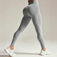 High-Waist Yoga Pants Women's Fitness Long Trousers Abdomen-Increasing Sports Style Elastic Breathable Gym Training Running Pants sku image 19