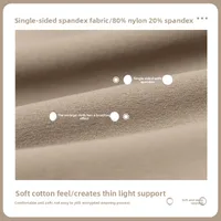 Women's Long Slim Fit Yoga Vest Fitness Clothing Pure Color Back Exposing Design Half Fixed Waterdrop Cup Design main image 3