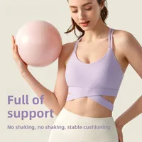 Women's Yoga Vest Sports Fitness Running Bra With Chest Pad Medium Intensity Outdoor Running Beautiful Back One-Piece Underwear main image 1