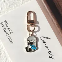 Adorable Alloy Water Vole Keychain Pendant Realistic Animal Themed Sweet Hanging Decoration Accessory New Style Jewelry main image 4