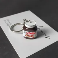 Miniature Resin Peanut Butter Keychain Pendant Simulation Decorative Food Flavoring Agent Cute Countryside New Style Accessory sku image 1