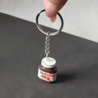 Miniature Resin Peanut Butter Keychain Pendant Simulation Decorative Food Flavoring Agent Cute Countryside New Style Accessory main image 4