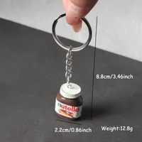 Miniature Resin Peanut Butter Keychain Pendant Simulation Decorative Food Flavoring Agent Cute Countryside New Style Accessory main image 5