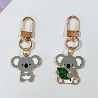 Original Cute Christmas Small Koala Keychain Pendant Simple Creative Bestselling Hanging Decoration Jewelry Alloy Animal Pattern main image 1