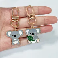 Original Cute Christmas Small Koala Keychain Pendant Simple Creative Bestselling Hanging Decoration Jewelry Alloy Animal Pattern main image 3