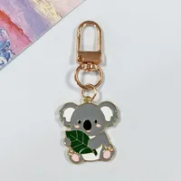 Original Cute Christmas Small Koala Keychain Pendant Simple Creative Bestselling Hanging Decoration Jewelry Alloy Animal Pattern main image 6
