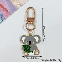 Original Cute Christmas Small Koala Keychain Pendant Simple Creative Bestselling Hanging Decoration Jewelry Alloy Animal Pattern main image 7