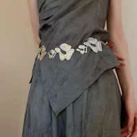 Bohemian Smooth Geometric Star Waist Chain Fashion Minimalist Cold Tone Versatile Belt Unique Design Sensation Waist Accessory main image 3