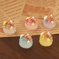 Luminous Three-Dimensional Bear Cake DIY Resin Accessories Cream Glue Phone Case Pendant Keychain Handmade Material main image 3