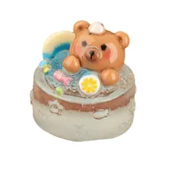 Luminous Three-Dimensional Bear Cake DIY Resin Accessories Cream Glue Phone Case Pendant Keychain Handmade Material main image 5