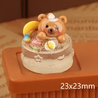 Luminous Three-Dimensional Bear Cake DIY Resin Accessories Cream Glue Phone Case Pendant Keychain Handmade Material sku image 1