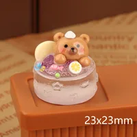 Luminous Three-Dimensional Bear Cake DIY Resin Accessories Cream Glue Phone Case Pendant Keychain Handmade Material sku image 4