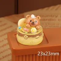 Luminous Three-Dimensional Bear Cake DIY Resin Accessories Cream Glue Phone Case Pendant Keychain Handmade Material sku image 5