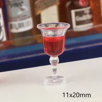 Miniature Candy Toy Mini Red Wine Glass DIY Mixed Accessories Mini Resin Ornament Wine Glass Toy Doll House Decoration sku image 4